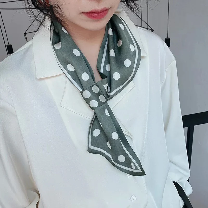 Женский шелковый шарф с пряжкой Яркий Декоративный шифоновый хиджаб в голубую