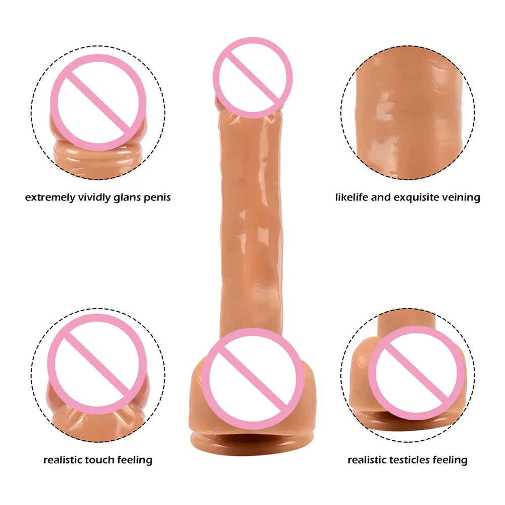 YUECHAO толстый большой фаллоимитатор анальный и пенис присоска секс игрушки для