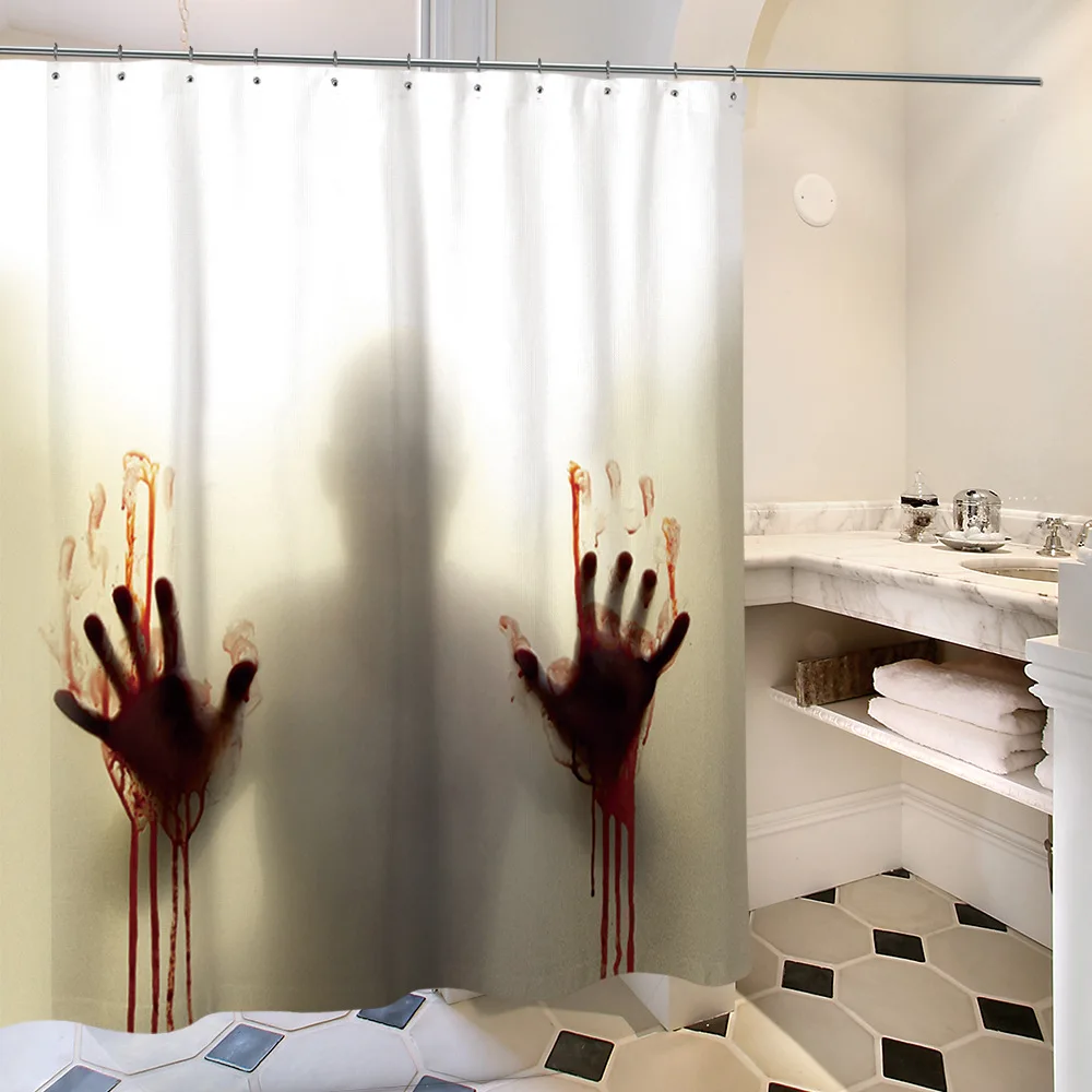 

180X180cm Creative Terror Curtain Shower Curtains Waterproof Bathroom Home Decor Mouldproof Bath Shower Curtains