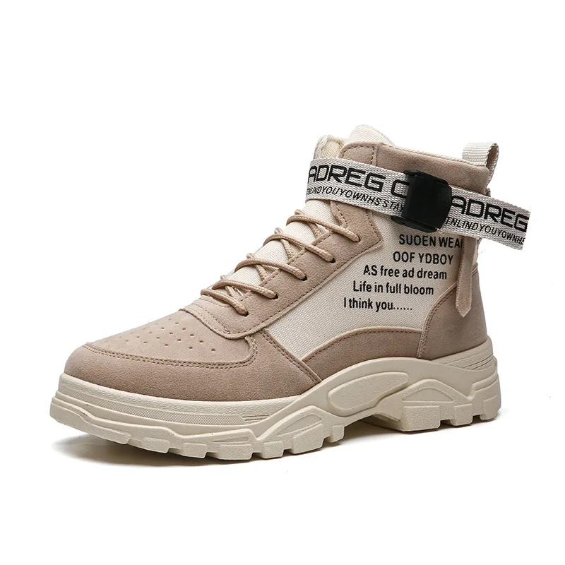 Ботинки мартинсы средней длины в британском стиле ретро для инструментов