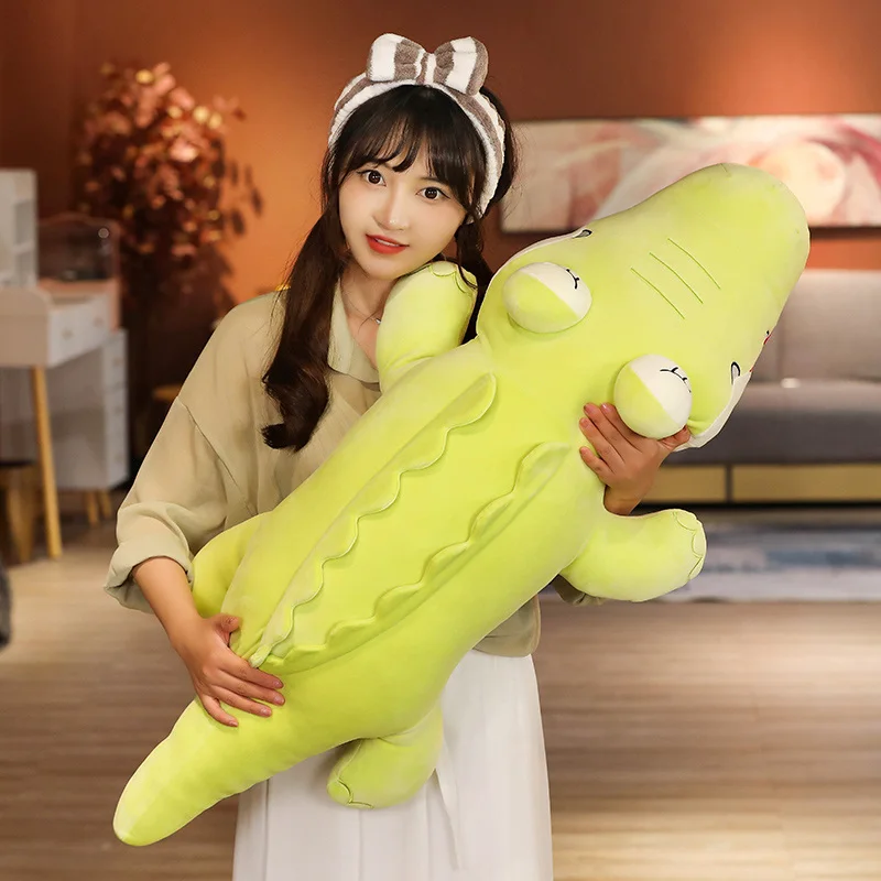 

Big Size Crocodile Plush Pillow Soft Stuffed Crocodile Animal Toy Cartoon Plush Dolls Kids Gift