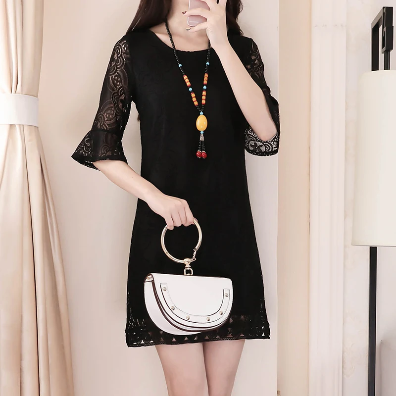 2020 летнее корейское шикарное вечернее белое кружевное платье большого размера 4XL