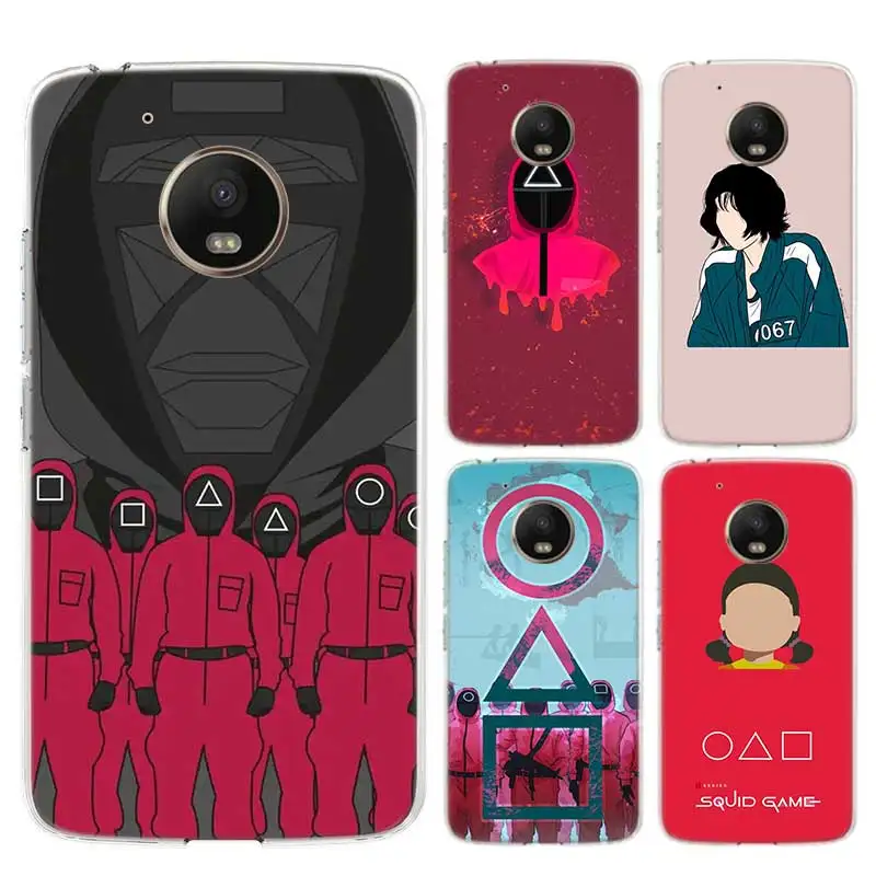 

Squid game TV 456 Case For Motorola G7 G9 G8 Power Soft TPU Cover Moto G6 Play G5S G5 E5 E6 Plus Coque Shell