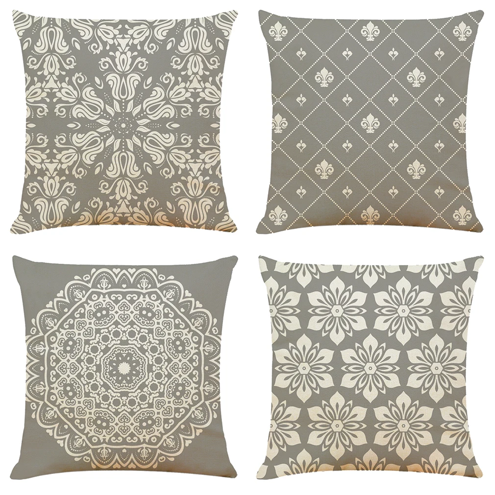 

Grey Geometry Decoration Pillow Home Decor Accessories Pillow Cases For Bed Living Room Decoration House Cushion Cover 45x45cm