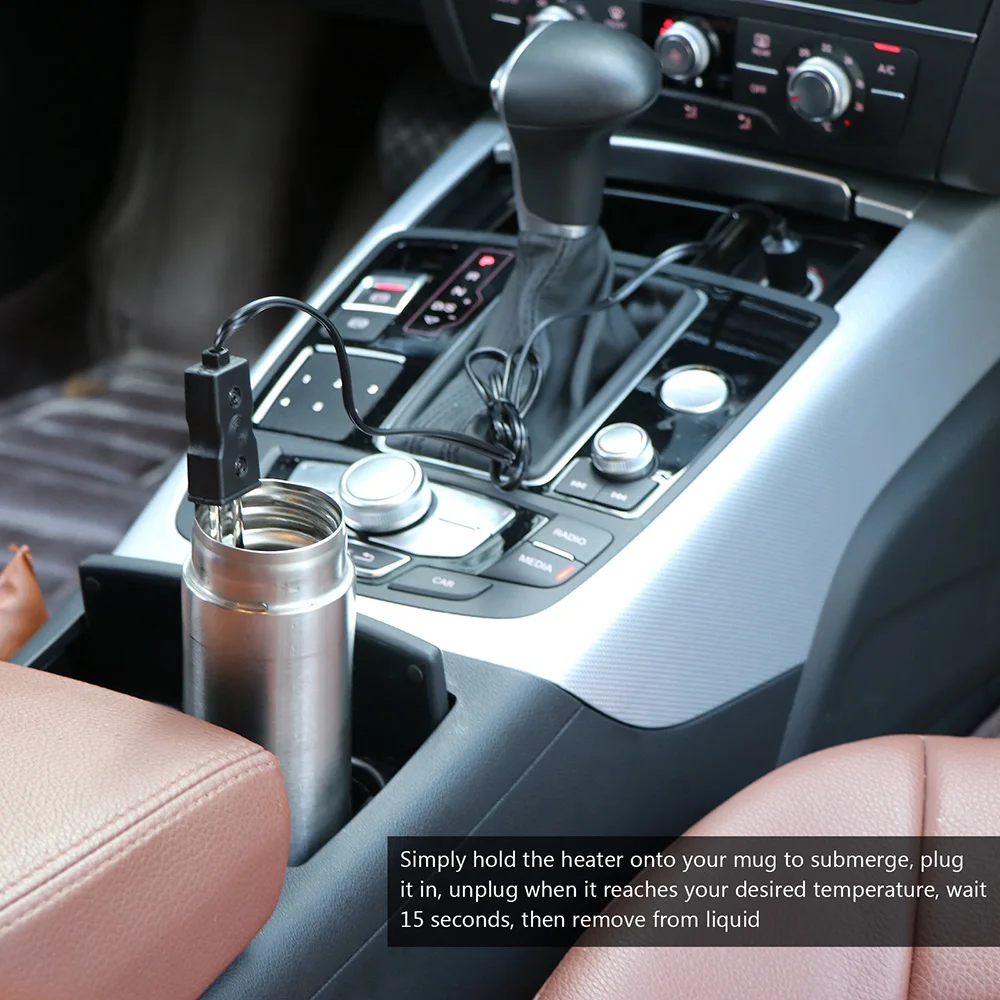 12V автомобильный обогреватель авто Электрический погружной жидкости Чай Кофе