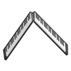 Клавиатура для пианино с 88 клавишами, портативное цифровое пианино с ЖК-дисплеем, Встроенные динамики, перезаряжаемая батарея, подключение BT