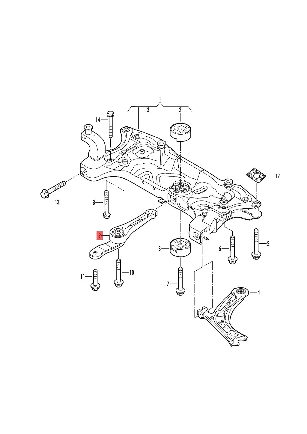 

Baofeng Engine Support Mounting 1K0199855BD=1K0199855AG For Audi A3 For VW Touran GolfV/VI JettaV Eos For Skoda Yeti
