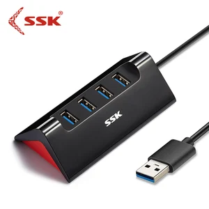 SSK usb-хаб 3,0 Multi USB 3,02.0 высокоскоростной разветвитель 4 порта usb-хаб для ПК планшета ноутбука коврик для мыши аксессуар устройство для чтения карт SD TF
