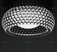 modern 35 55 65cm foscarini caboche ceiling lights acrylic ball abajur home deco ceiling lamp fixtures clear classical luminaria