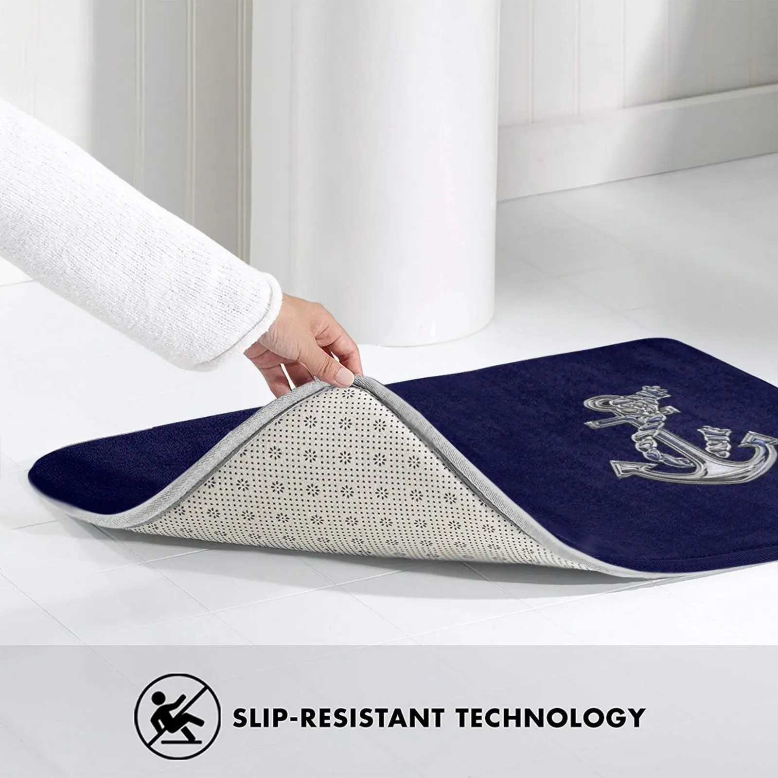 Хром Стиль Веревка Якорь аппликационный коврик ковер анти-скольжение Спальня