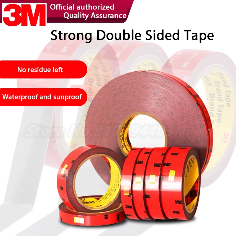 3 м прочная двухсторонняя лента из акриловой пены клейкая водонепроницаемая для