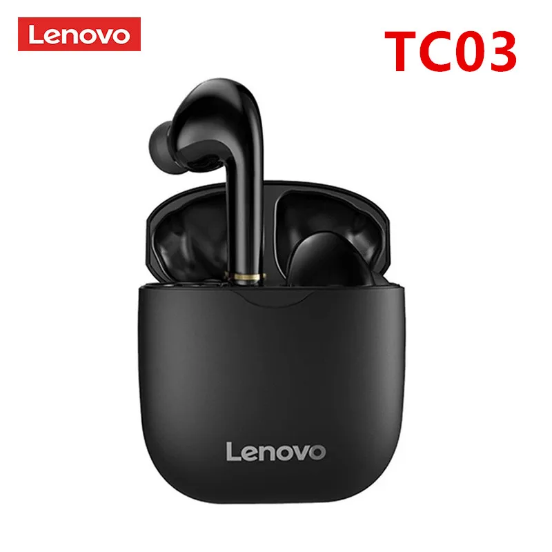 Lenovo TC03 наушники вкладыши TWS беспроводные Bluetooth IPX5 спортивный музыкальный плеер HiFi