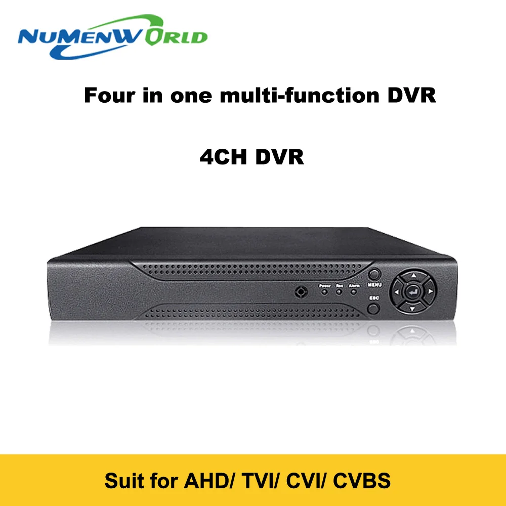 Лучшее 1080P 4 канальное DVR записывающее устройство HVR в 1 система видеонаблюдения