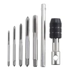 6 шт. Новый HSS t-дизайн ручной кран с винтовой резьбой набор гаечных ключей метрический M3 M4 M5 M6 M8 ремонтный инструмент с ручным кран с винтовой резьбой