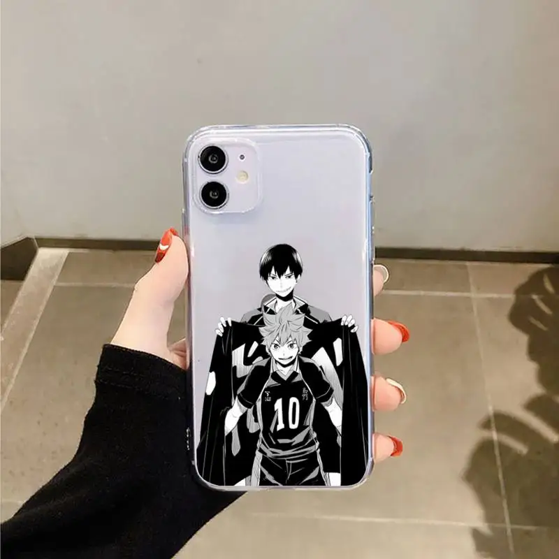 

Pin on Haikyuu Hinata Shouyou Phone Case Transparent for iPhone 6 7 8 11 12 s mini pro X XS XR MAX Plus