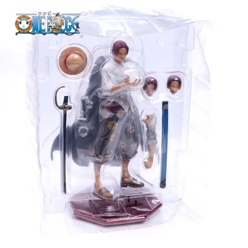 

25CM Shanks One Piece Replaceable accessories Action Figure Model Toys For Children Birthday Gift Movie Fans Collection