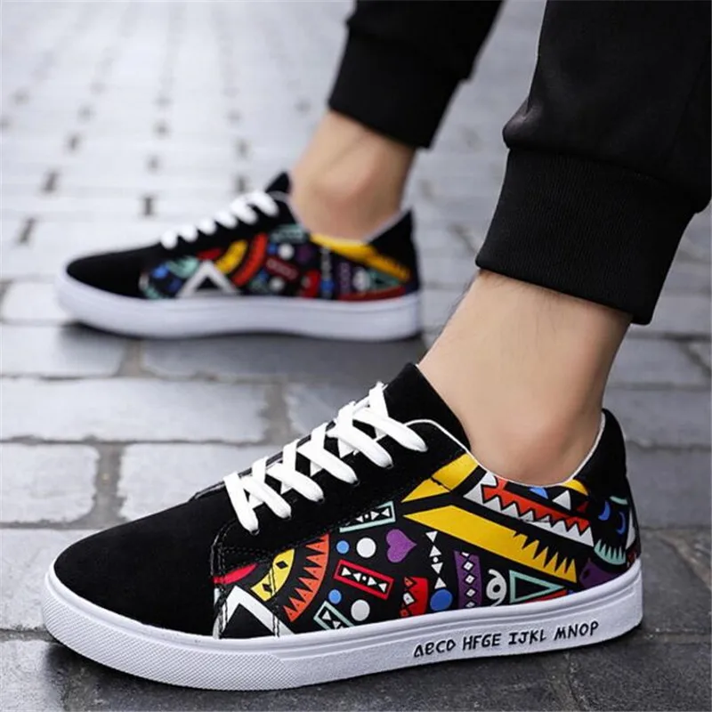 

Spring new men's canvas shoes fabric men's shoes color matching trend shoes breathable casual sneakers sportsrunning