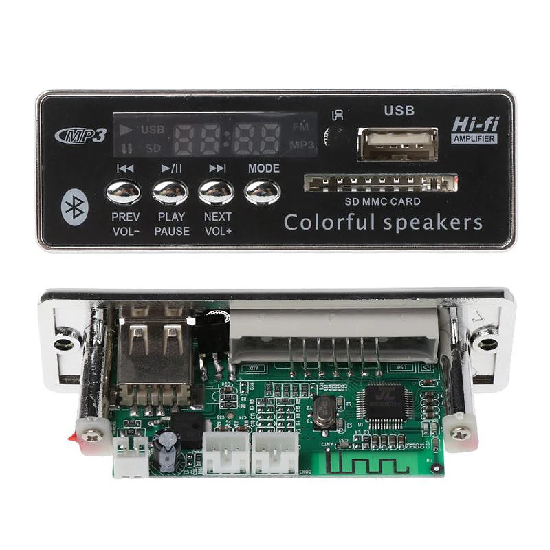 Плата декодера Mp3 с Bluetooth модуль декодирования MP3 плеера поддержкой Fm радио Usb Tf ЖК