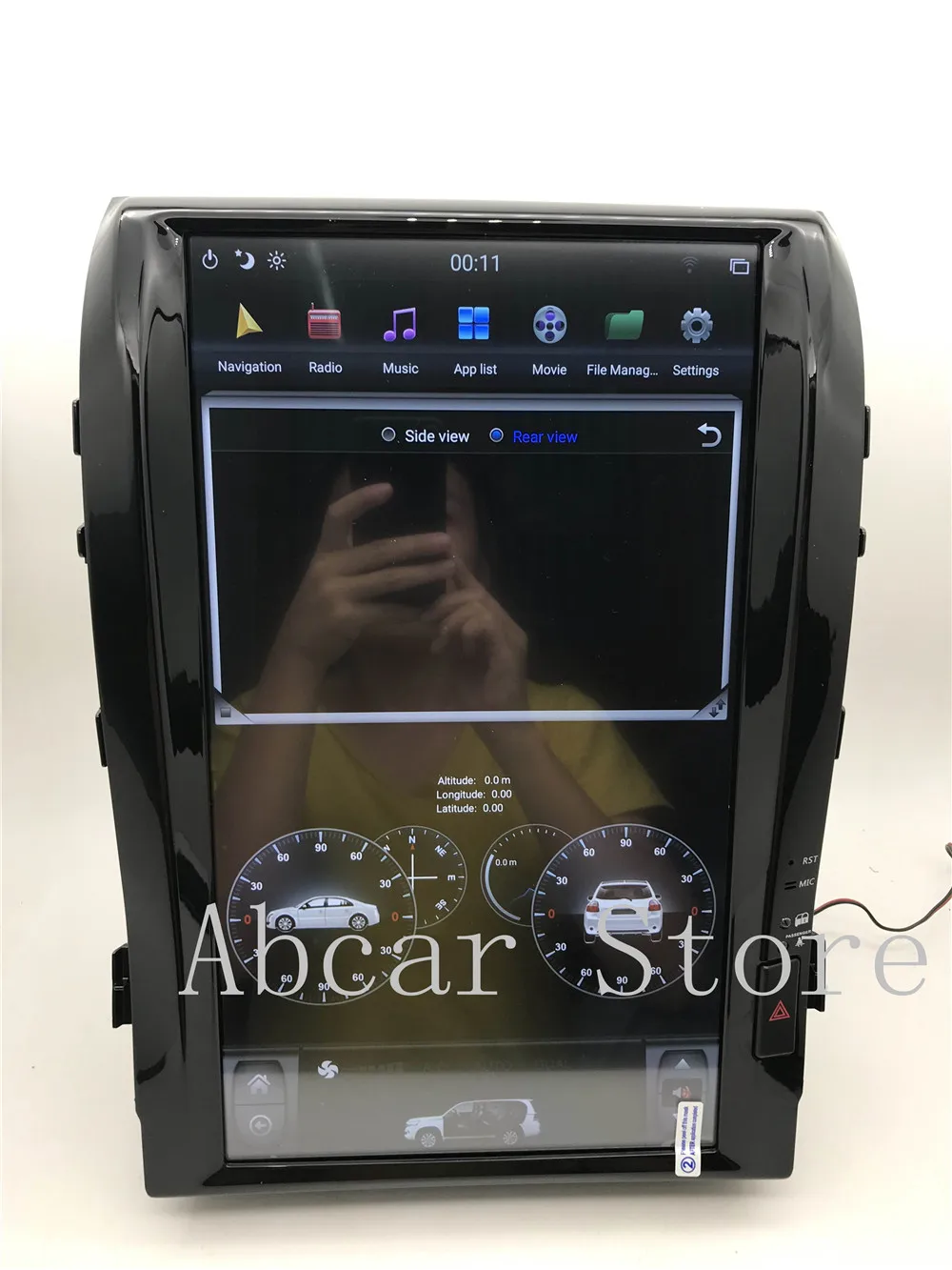 1" Tesla стиль Android 8,1 PX6 HDMI Автомобильный dvd-плеер gps навигация для Toyota LAND CRUISER LC200 2008- радио ips стерео