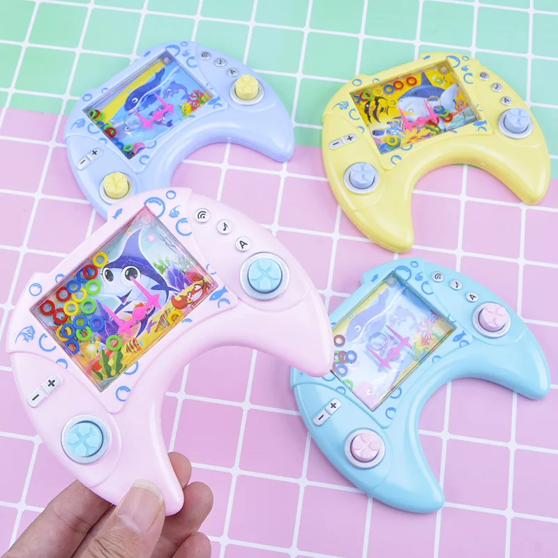 1PCS Retro Water Ring Game Machine Child Handheld Circle Toss Squeeze Toy Parent-Child Interactive | Игрушки и хобби