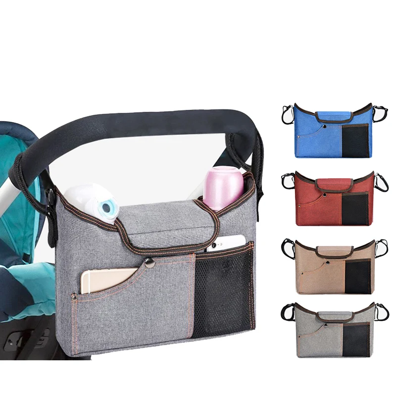 Детские коляски мешок коляска Организатор чёрный дорожный Мама Сумки для