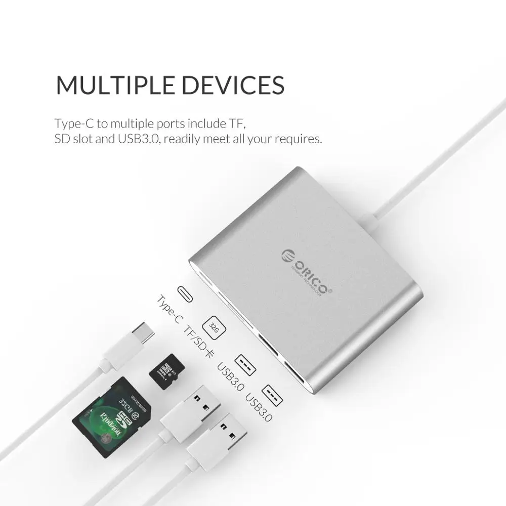 ORICO usb-хаб USB C к HDMI VGA type-C PD зарядный адаптер док-станция для MacBook Pro/huawei аксессуары type C USB 3,0 разветвитель концентратор