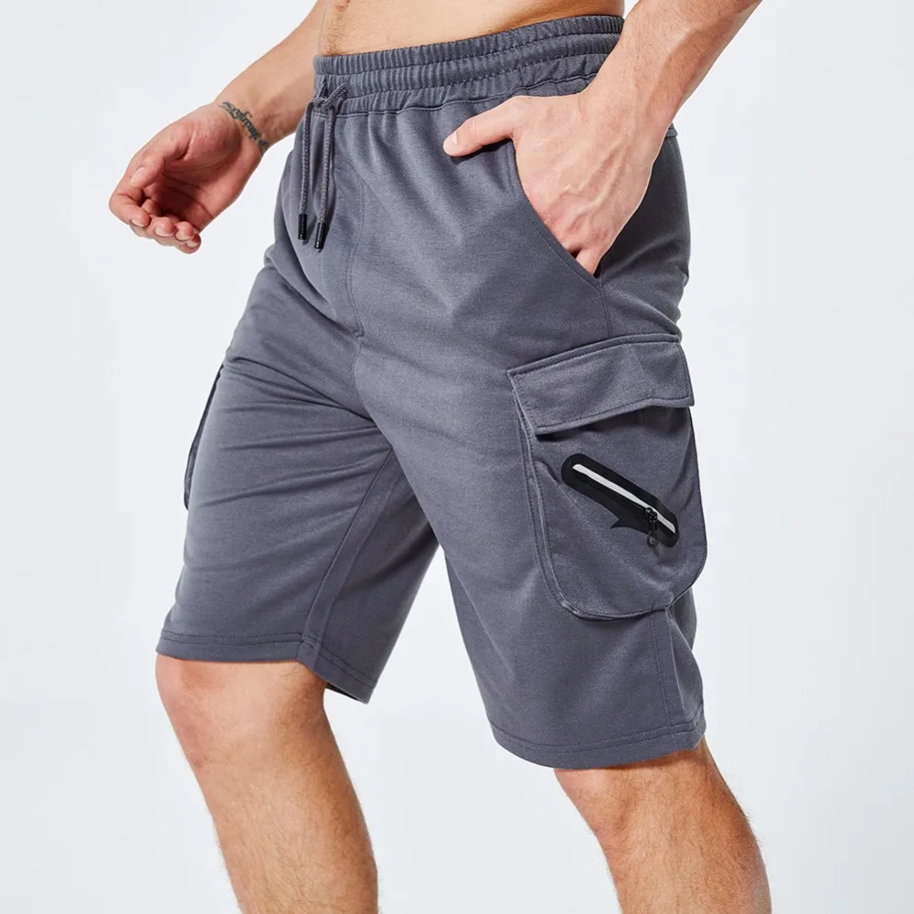 

New Mens Cargo Shorts Summer Army Green Cotton Shorts Men Loose Zipper Multi-Pocket Shorts Homme Casual Bermuda Trousers 2020