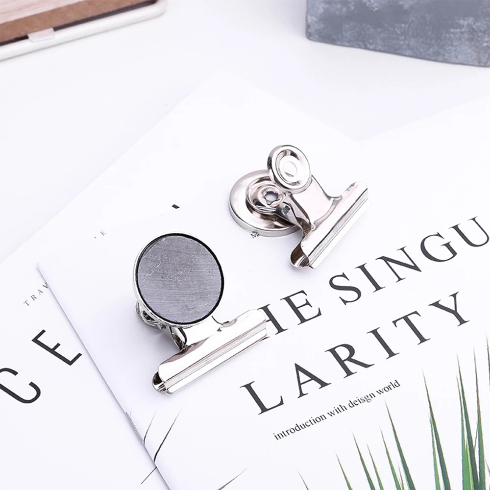 

Round Shape Fridge Magnet Clip Magnetic Refrigerator Wall Memo Note Message Holder Clamp Office Supplies