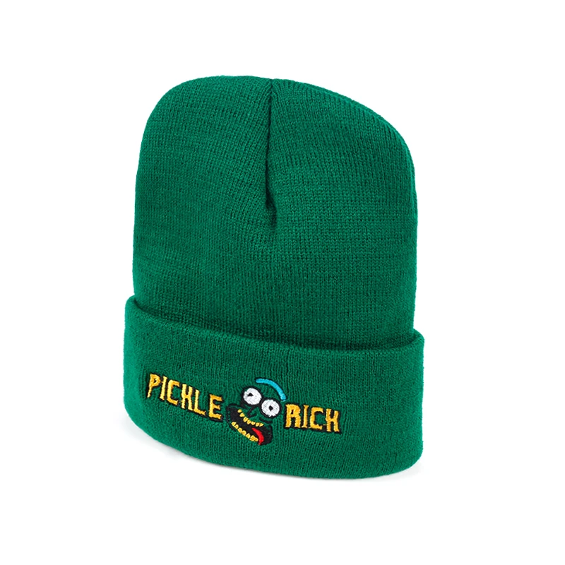 Rick Beanies Рик и шапка Морти эластичный бренд вышивка теплые зимние унисекс вязанные шапочки Skullies US анимация горнолыжные шапки