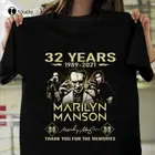 Мужская футболка с надписью Marilyn Manson, 32 года, 1989-2021