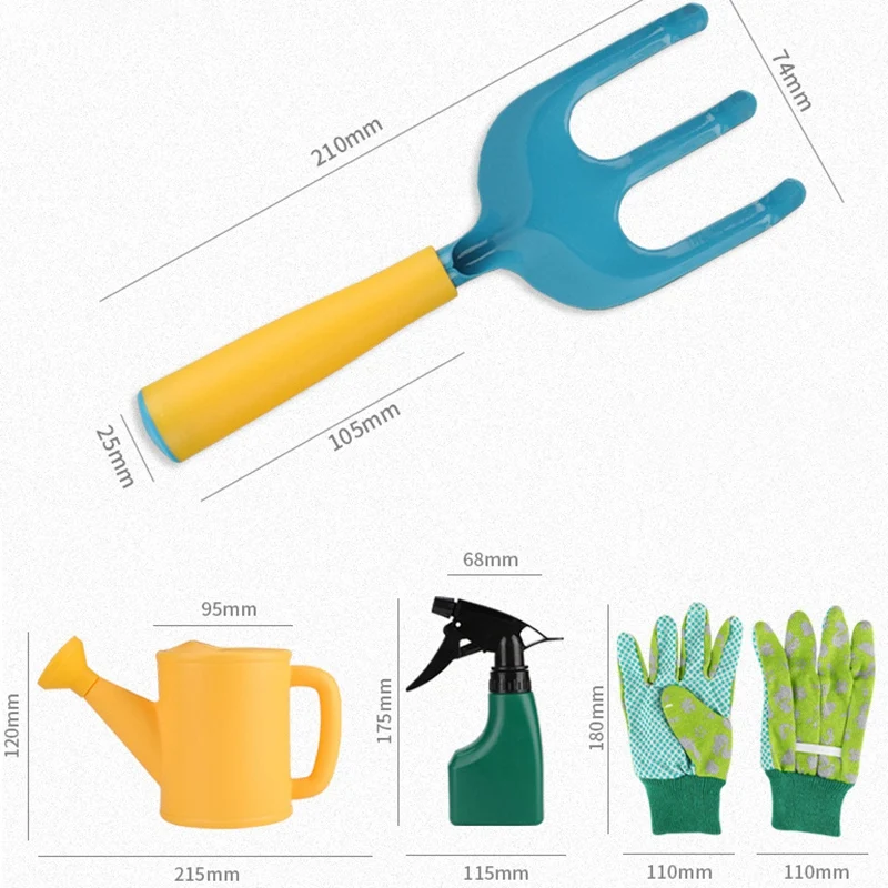 Набор инструментов для садоводства детей комплект из 11 предметов с фартуком