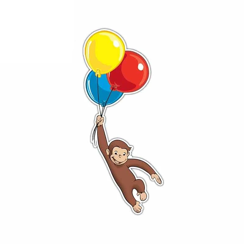 Любопытный Джордж воздушные шары мультяшное оформление JDM бампер багажник