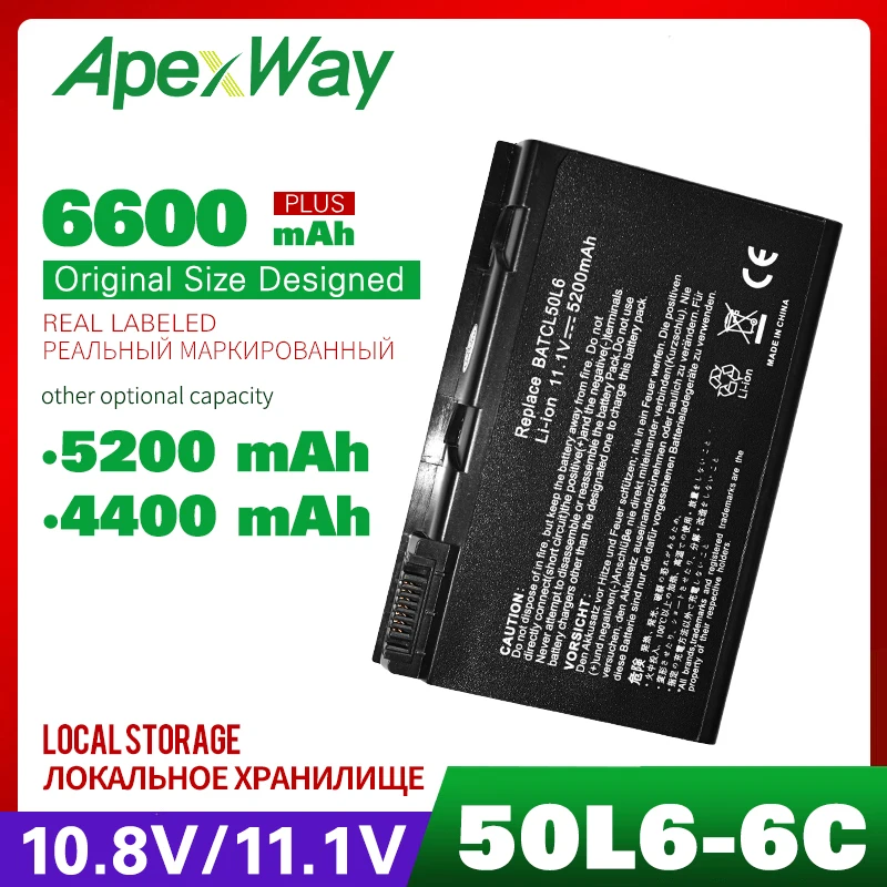 11,1 V 4400 мАч черный BATBL50L6 аккумуляторная батареядля ноутбука TravelMate 2492 2493 4200 4202 4280 для acer BATBL50L4 BT.00804.012 BATCL50L6