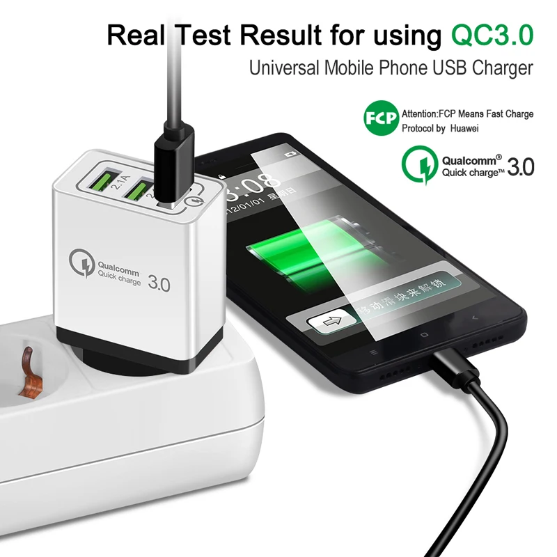 Oppselve Универсальный 18 Вт Быстрая зарядка 3 0 для iPhone XS R X 8 7 EU вилка Мобильный