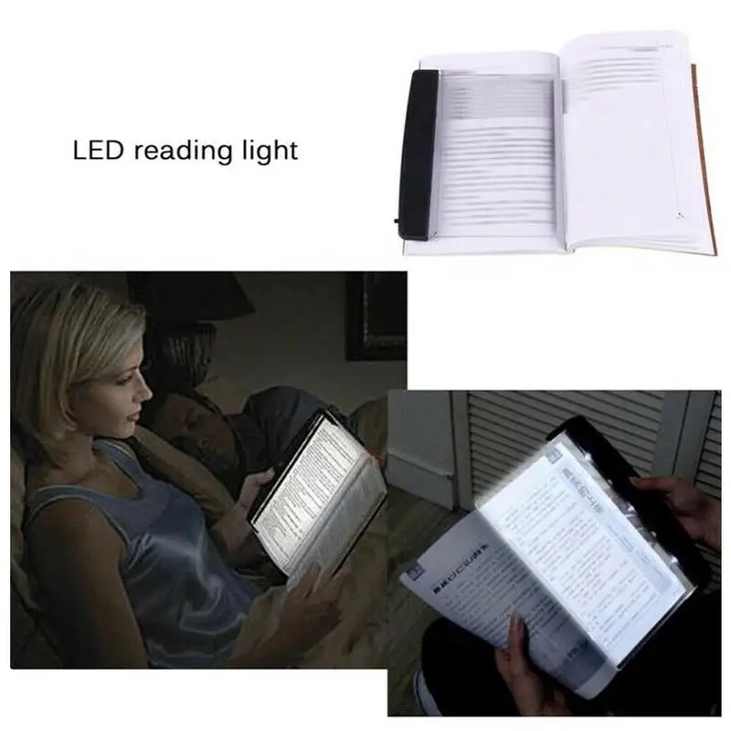

Bedroom Reading Night Light Creative LED Book Light Flat Plate Portable Car Travel Panel Led Desk Lamp for Indoor Kids