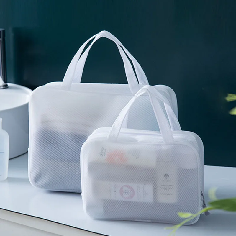 

Multifunction Handbag Storage Container Business Travel Storage Bags White Large-Capacity Cosmetic Bag Waterproof Toiletry Bag