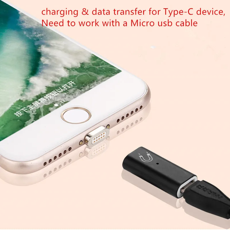 USB Магнитный адаптер типа C для samsung S8 плюс Note8 C9pro C7pro S9 C5pro A3 A5 A7 LG G6 G5 V20 Nexus 5X адаптер