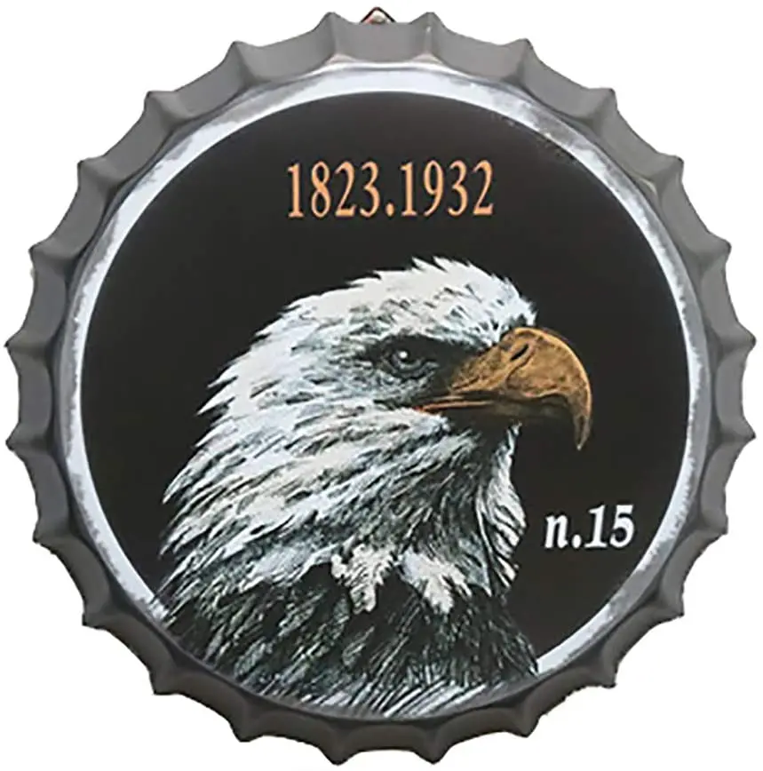 

Современный металлический постер с крышкой для бутылки-Орел-для магазина/бара/клуба/кафе/дома/Украшение стен