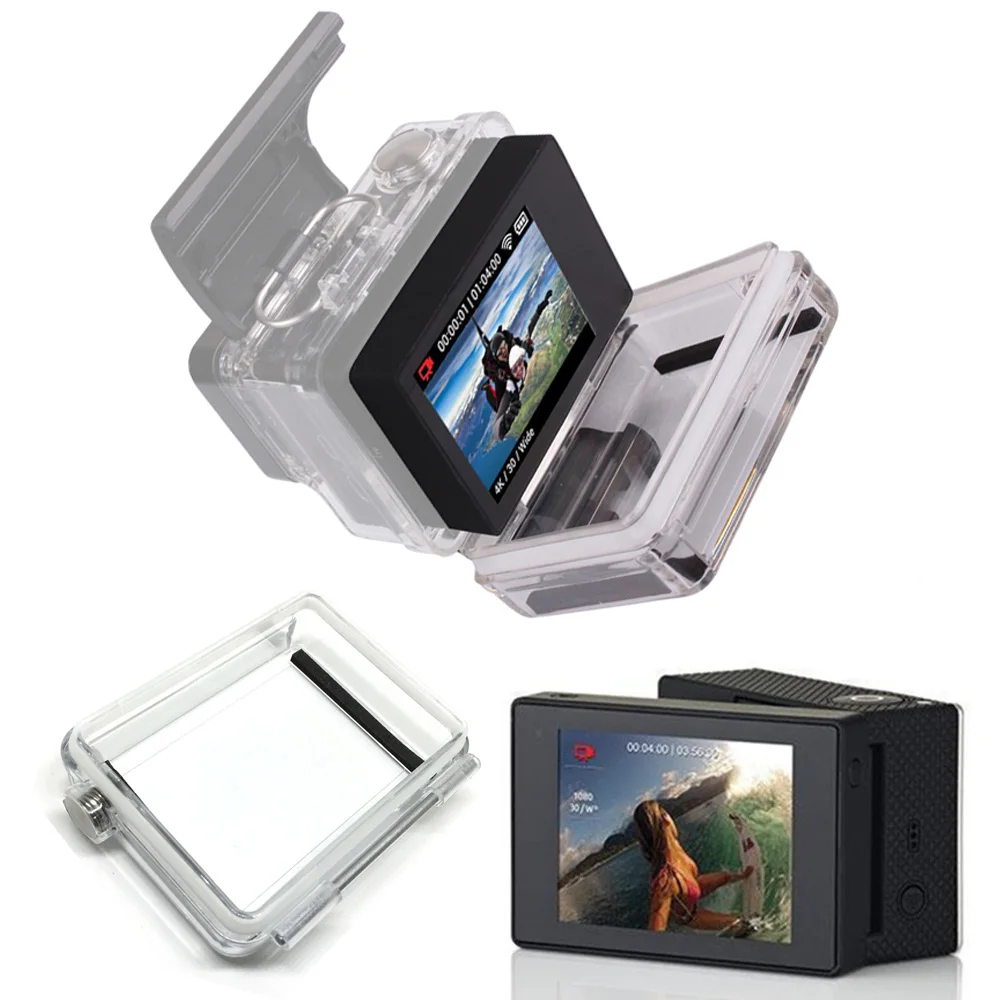 ЖК дисплей для GoPro BacPac go pro Hero 3 + 4 экран Bacpac чехол задней двери Gopro аксессуары|Чехлы