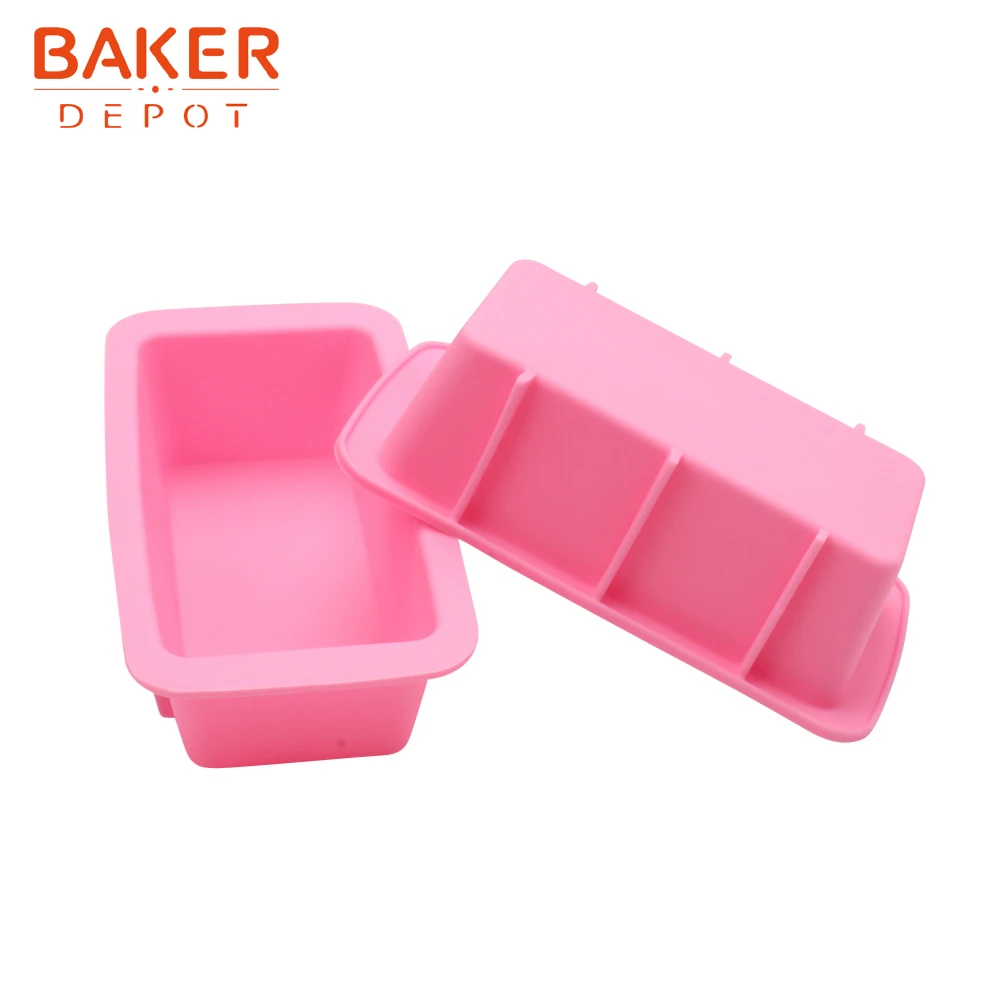 BAKER DEPOT, силиконовая форма для тостов, маленький прямоугольник, мыло ручной работы, смола, форма для торта, хлебное оборудование для выпечки, квадратная форма для тостов