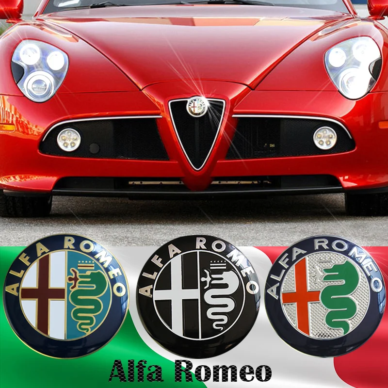 10pcs 7.4cm ALFA ROMEO Car Logo emblem Badge sticker for Mito 147 156 159 166 Giulietta Spider GT Car-styling Accessories | Автомобили и