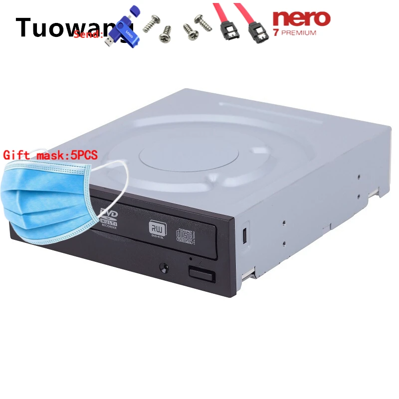 Use LITE-ON Desktop   computer internal DVD and CD burner protection data 24x SATA internal DVD-RW drive-free universal rewriter