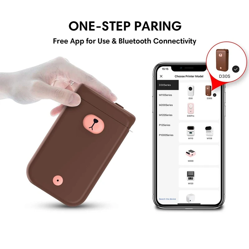 Беспроводная Bluetooth-машина для этикеток обновленная портативная версия с одним