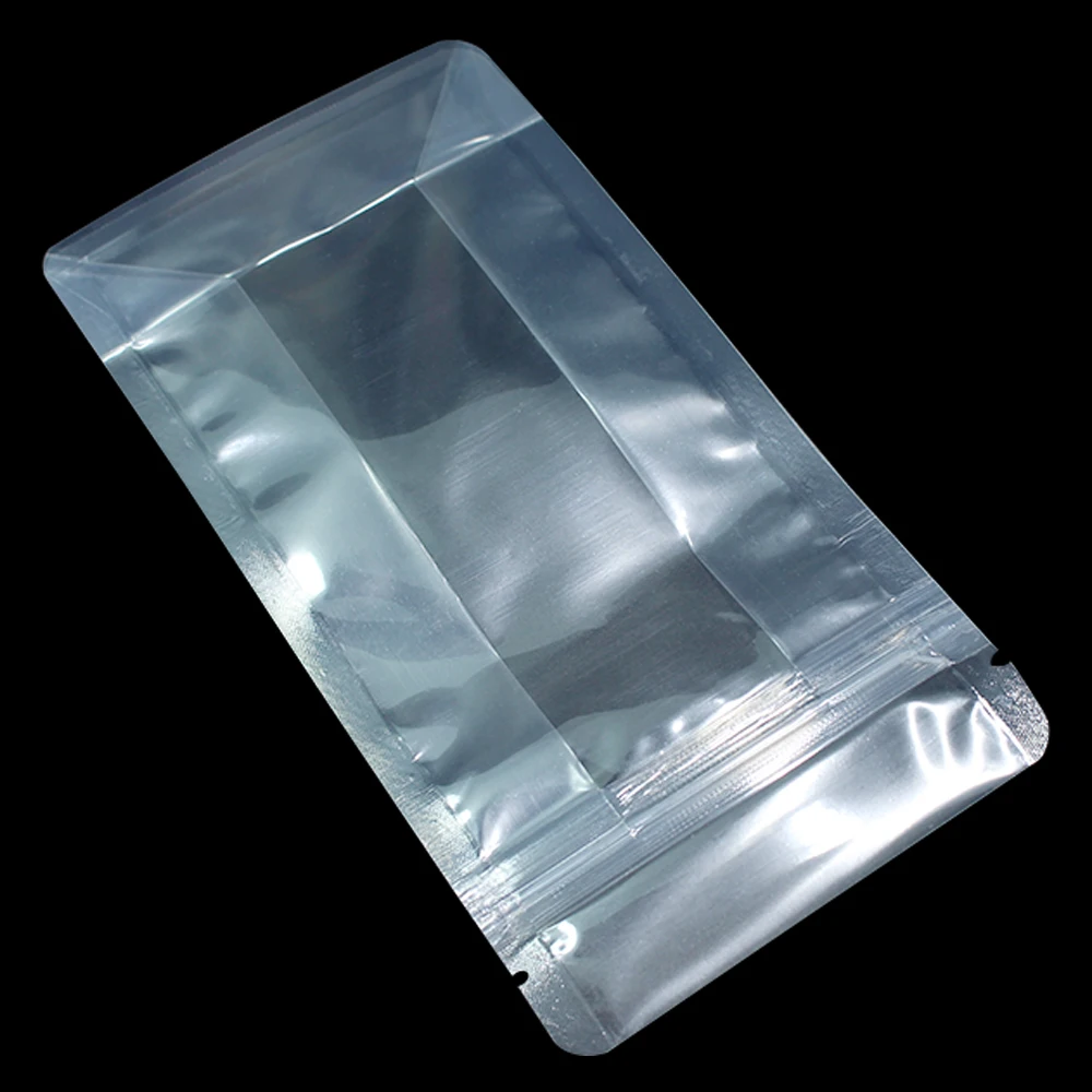 

Clear Stand Up Rsealable Sundry Bag Zip Lock Dried Food Snack Storage Pouches Transparent Plastic Doypack Heat Seal Sample Bags