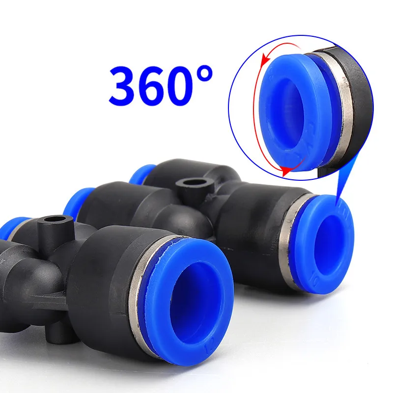 100pcs 50pcs /pack lots PY Pneumatic Fittings Air Fitting Y Type 3-way For 4mm 6mm 8mm 10mm 12mm Tube Quick Push In Connectors |