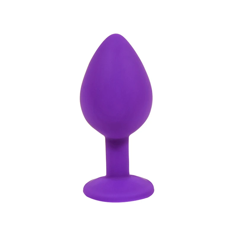 Силиконовая Анальная пробка с кристаллами ювелирные изделия Анальный тренажер