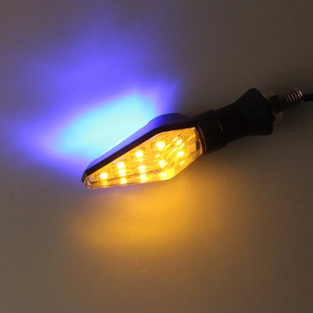 

Waterproof 12LED Motorcycle Motorbike Turn Signal Indicators Light Amber Lamp