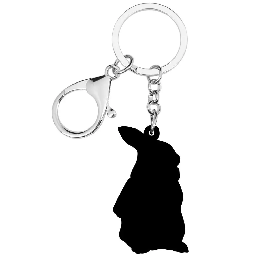 ARWA акриловый серый Пасхальный заяц кролик брелки животное брелок ювелирные
