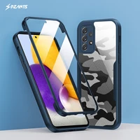 rzants for samsung galaxy a52 a72 case 360 camouflage bettle full protection cover soft clear shockproof casing