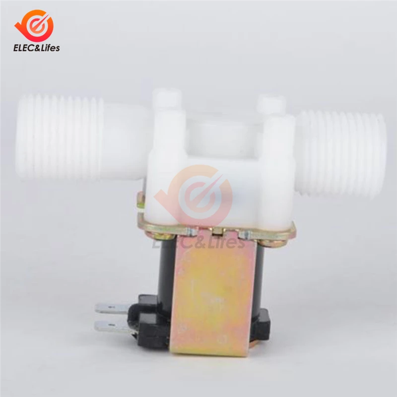 12V 24V G1/2 ''нормально закрытый электромагнитный клапан Магнитный воды воздухозаборник реле протока воды Управляющее давление переключатель